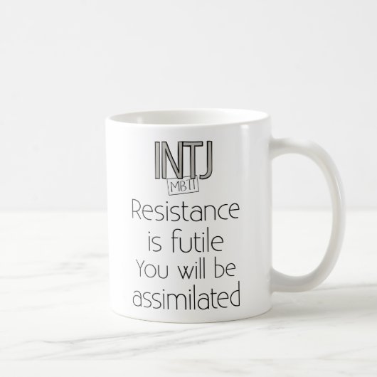 INTJ Resistance is Futile Koffiemok (Rechts)