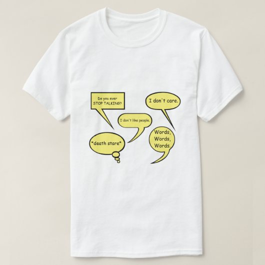 INTJ SPEECH BUBBLE T-SHIRT (Design voorkant)