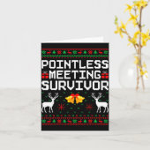Intless Meeting Survivor Ugly Christmas Sweater Of Kaart (Gele Bloem)