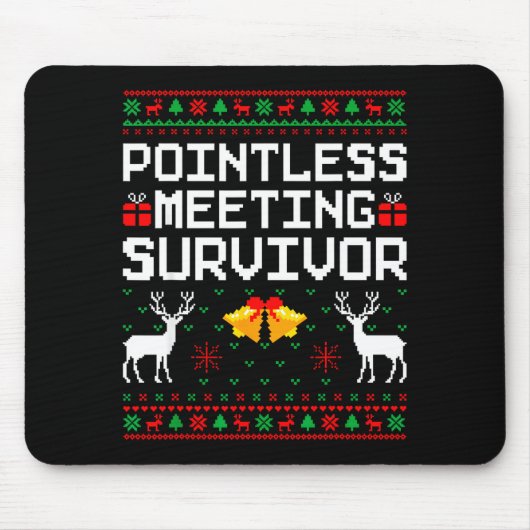 Intless Meeting Survivor Ugly Christmas Sweater Of Muismat (Voorkant)