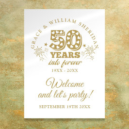 Into Forever 50th Jubileum Welkomstbord Poster