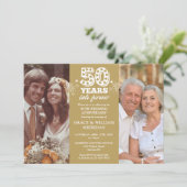 Into Forever 50th Wedding Jubileum 2 Foto Kaart (Staand voorkant)