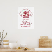 Into Forever Ruby 40e verjaardag Welkom bord Poster (Keuken)
