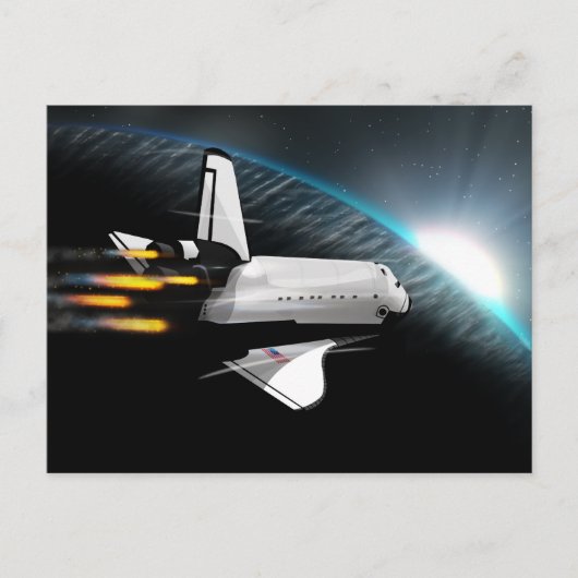 Into Orbit Briefkaart (Voorkant)