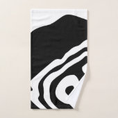 Into the Deep: Abstract Zwart & Wit Bad Handdoek (Handdoek)
