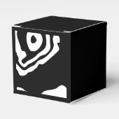 Into the Deep: Abstract Zwart & Wit Bedankdoosjes (Voorkant Zijde)