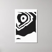 Into the Deep: Abstract Zwart & Wit Canvas Afdruk (Voorkant)