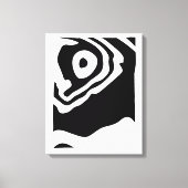 Into the Deep: Abstract Zwart & Wit Canvas Afdruk (Voorkant)
