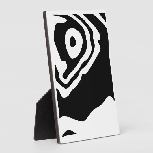 Into the Deep: Abstract Zwart & Wit Fotoplaat (Zijkant)