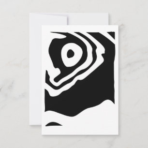 Into the Deep: Abstract Zwart & Wit Kaart