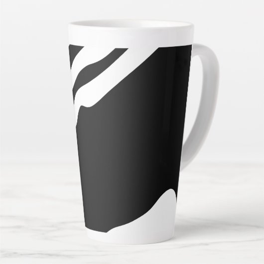 Into the Deep: Abstract Zwart & Wit Latte Mok (Rechterhoek)