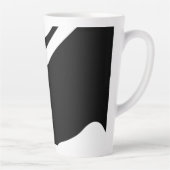 Into the Deep: Abstract Zwart & Wit Latte Mok (Rechts)