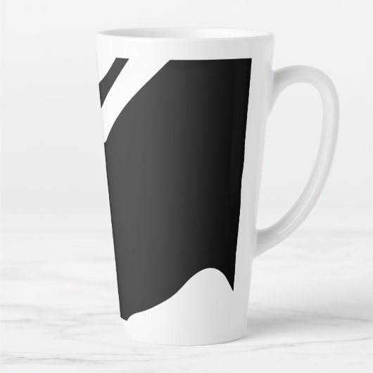 Into the Deep: Abstract Zwart & Wit Latte Mok (Rechts)