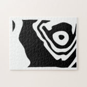 Into the Deep: Abstract Zwart & Wit Legpuzzel (Horizontaal)