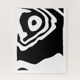 Into the Deep: Abstract Zwart & Wit Legpuzzel