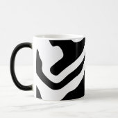 Into the Deep: Abstract Zwart & Wit Magische Mok (Links)