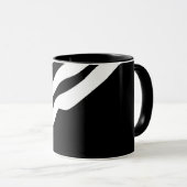 Into the Deep: Abstract Zwart & Wit Mok (Voorkant rechts)