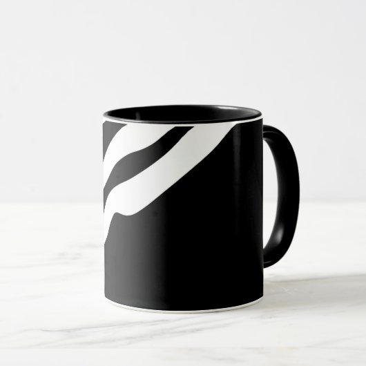 Into the Deep: Abstract Zwart & Wit Mok (Voorkant rechts)