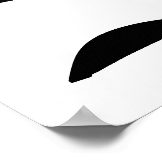 Into the Deep: Abstract Zwart & Wit Poster (Hoek)