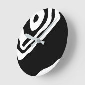 Into the Deep: Abstract Zwart & Wit Ronde Klok (Hoek)