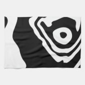 Into the Deep: Abstract Zwart & Wit Theedoek (Horizontaal)