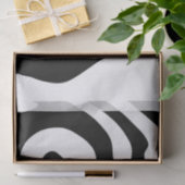 Into the Deep: Abstract Zwart & Wit Tissuepapier (Geschenk)