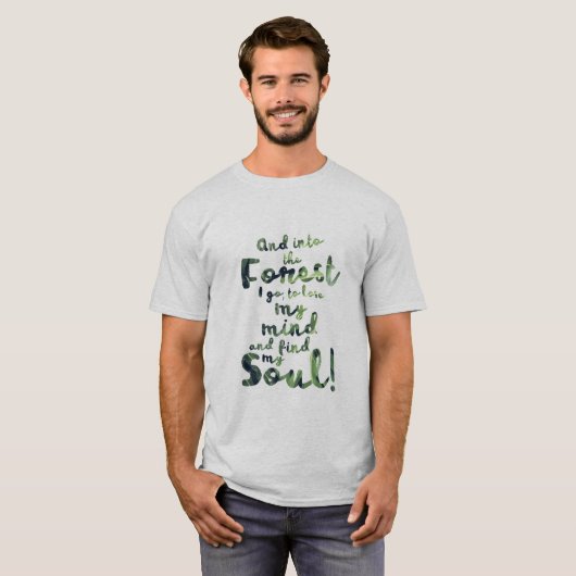 Into the forest t-shirt (Voorkant volledig)