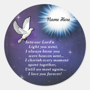 Into the Light Bird Ronde Sticker