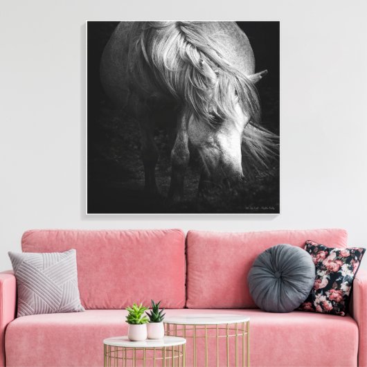 Into the Light - Dartmoor Pony, beeldende kunst Canvas Afdruk (Insitu (Woonkamer))