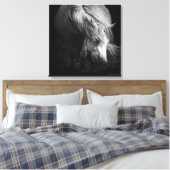 Into the Light - Dartmoor Pony, beeldende kunst Canvas Afdruk (Insitu (Slaapkamer))