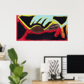 'Into the Mind' van Tyler Mahaffy Poster (Thuiskantoor)