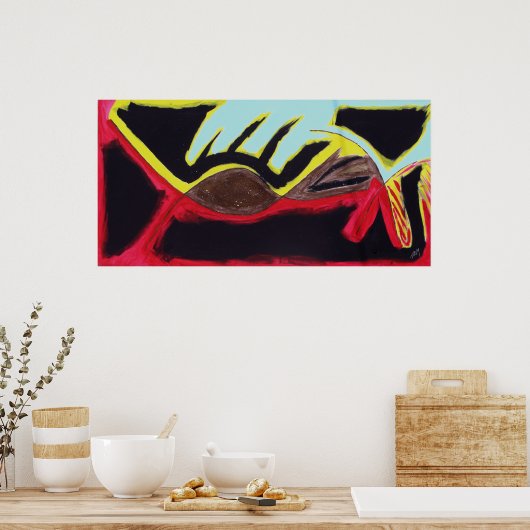 'Into the Mind' van Tyler Mahaffy Poster (Keuken)