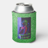 Into the Night Green Faux Glitter Blikjeskoeler (Blikje Achterkant)