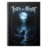 Into the Night — Moonlit Forest Notitieboek (Voorkant)
