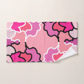 Into the Pink Mid Century geometrische patroonkuns Bad Handdoek (Handdoek)