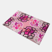 Into the Pink Mid Century geometrische patroonkuns Deurmat (Schuin)