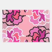 Into the Pink Mid Century geometrische patroonkuns Inpakpapier Vel (Voorkant 2)