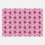 Into the Pink Mid Century geometrische patroonkuns Inpakpapier Vel (Voorkant)