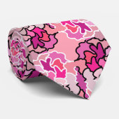 Into the Pink Mid Century geometrische patroonkuns Stropdas (Opgerold)