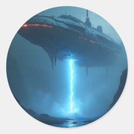 Into The Void – Deep Space Abstract Classic Rond Ronde Sticker
