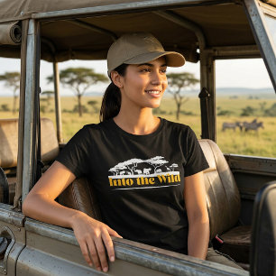 Into the Wild Avontuur Safari Reis T-shirt