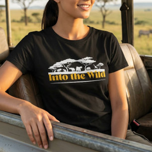 Into the Wild Avontuur Safari Reis T-shirt