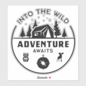 Into The Wild Avontuur Sticker (Vel)