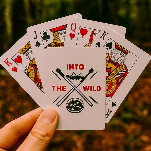 Into the Wild Avontuur Wilderness Survival Pokerkaarten