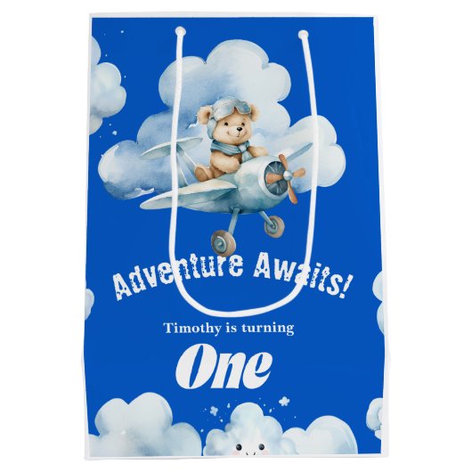 Into the Wild Blue Yonder: Teddy's verjaardag Medium Cadeauzakje (Achterkant)