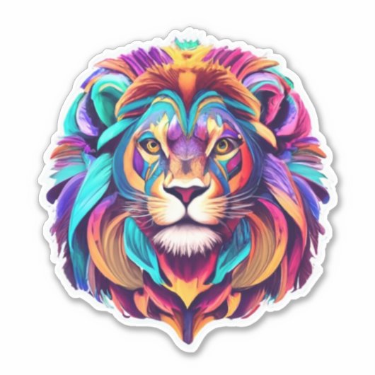 Into the Wild Lion-thema Sticker Pack (Voorkant)