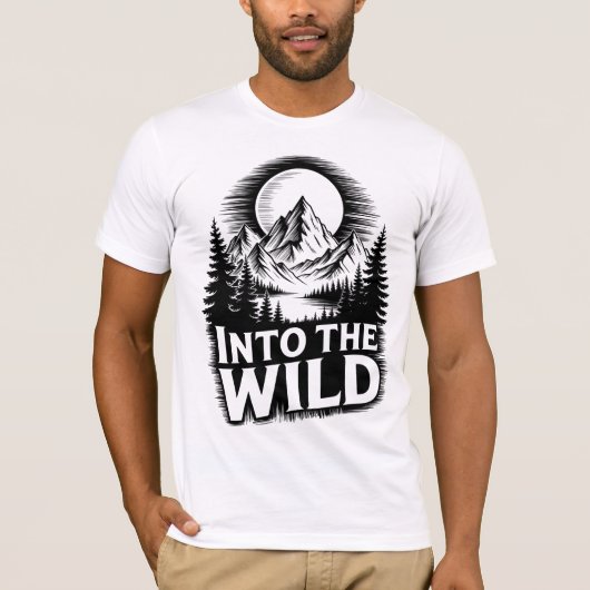 Into the Wild Logo Ontwerp T-shirt (Voorkant)