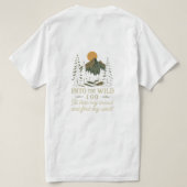 Into the Wild - Natuur Quote T-Shirt Design (Design achterkant)