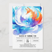 Into the Wilderness Fox Verjaardag Kaart (Voorkant)