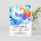 Into the Wilderness Fox Verjaardag Kaart (Staand voorkant)